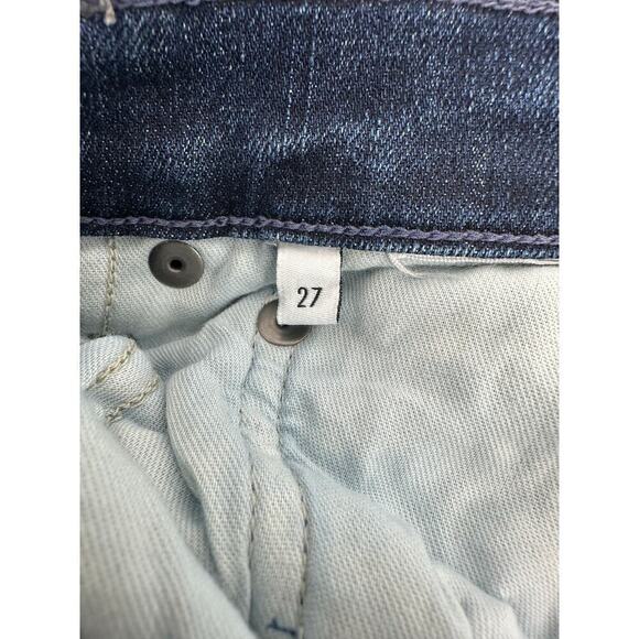 Edwin The Bree Crop slim straight Jeans in Crossroad Blue Size 27 - Picture 10 of 11